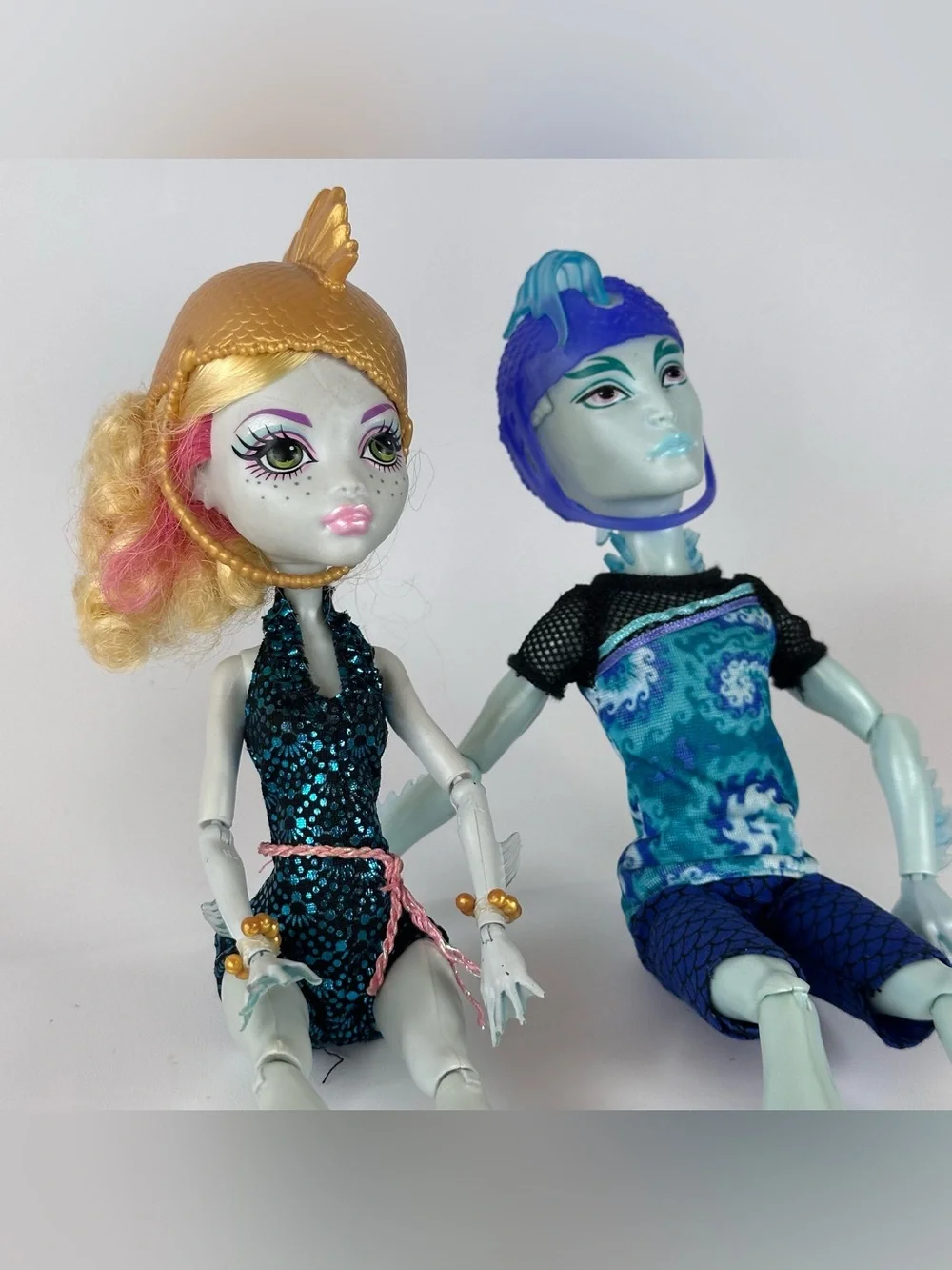 Monster High Wheel Love Lagoona Blue And Gil Webber Roller Skate Dolls